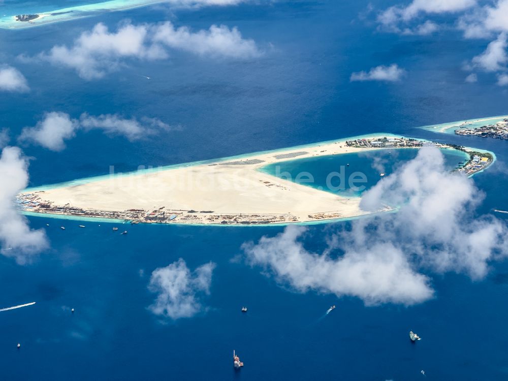 Luftbild Gulhi Falhu - Atoll an der Wasseroberfläche Gulhi Falhu in Gulhi Falhu in Maldives, Malediven