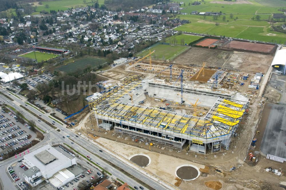 Luftaufnahme Aachen - Baustelle Neuer Tivoli Aachen