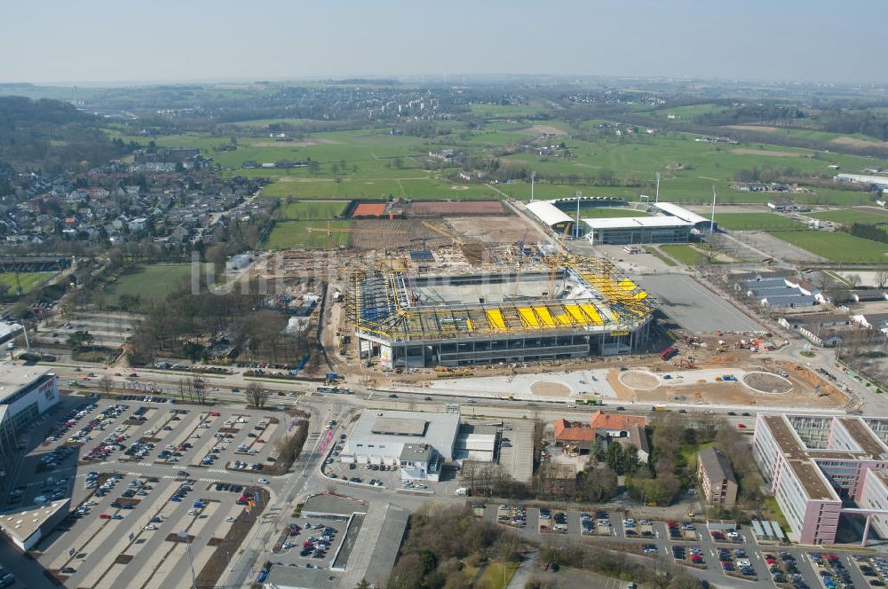 Luftaufnahme Aachen - Baustelle Neuer Tivoli Aachen