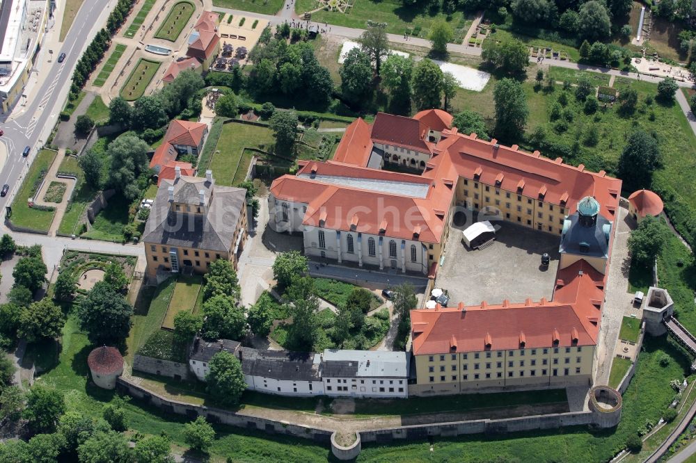 Luftaufnahme Zeitz - Burganlage des Schloss Moritzburg in Zeitz im Bundesland Sachsen-Anhalt