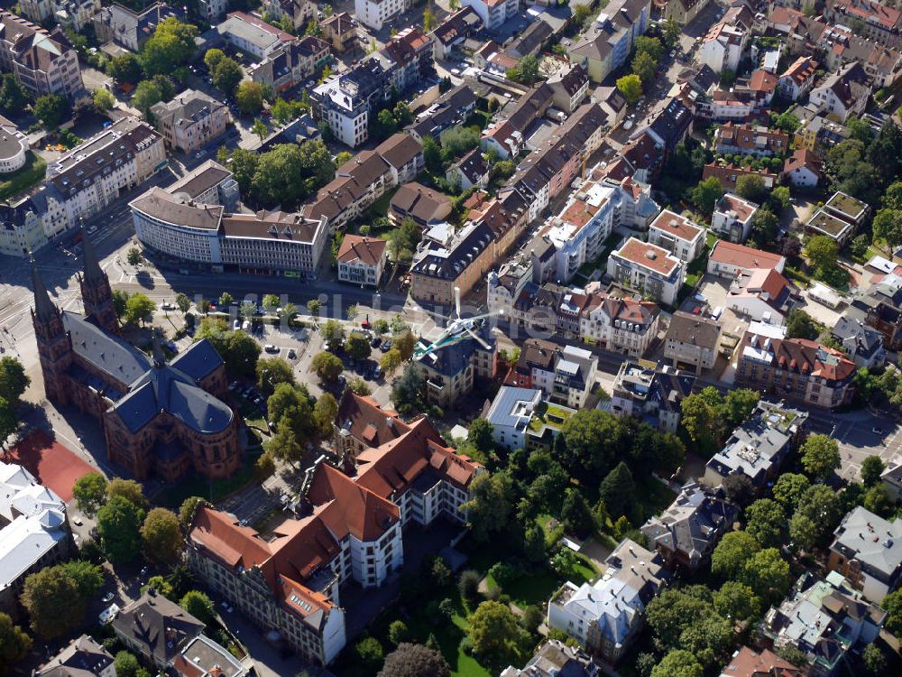 Luftbild Freiburg - Das Freiburger Münster in Freiburg im Breisgau, Baden-Württemberg
