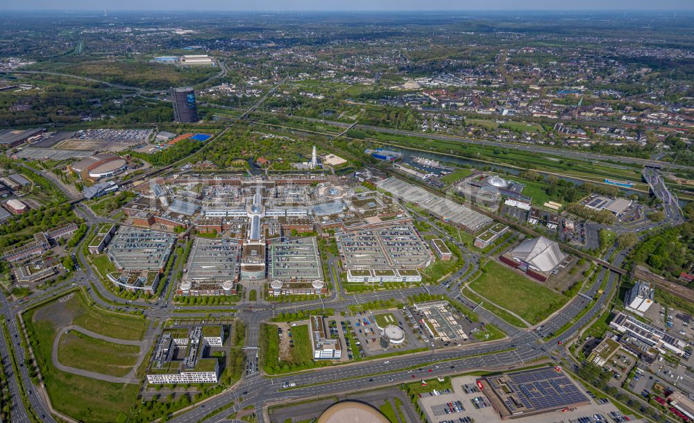 Luftaufnahme Oberhausen - Einkaufzentrum Centro in Oberhausen im Bundesland Nordrhein-Westfalen, Deutschland
