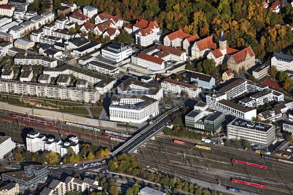 Luftaufnahme Regensburg - Einkaufzentrum Dörnbergforum in Regensburg im Bundesland Bayern, Deutschland