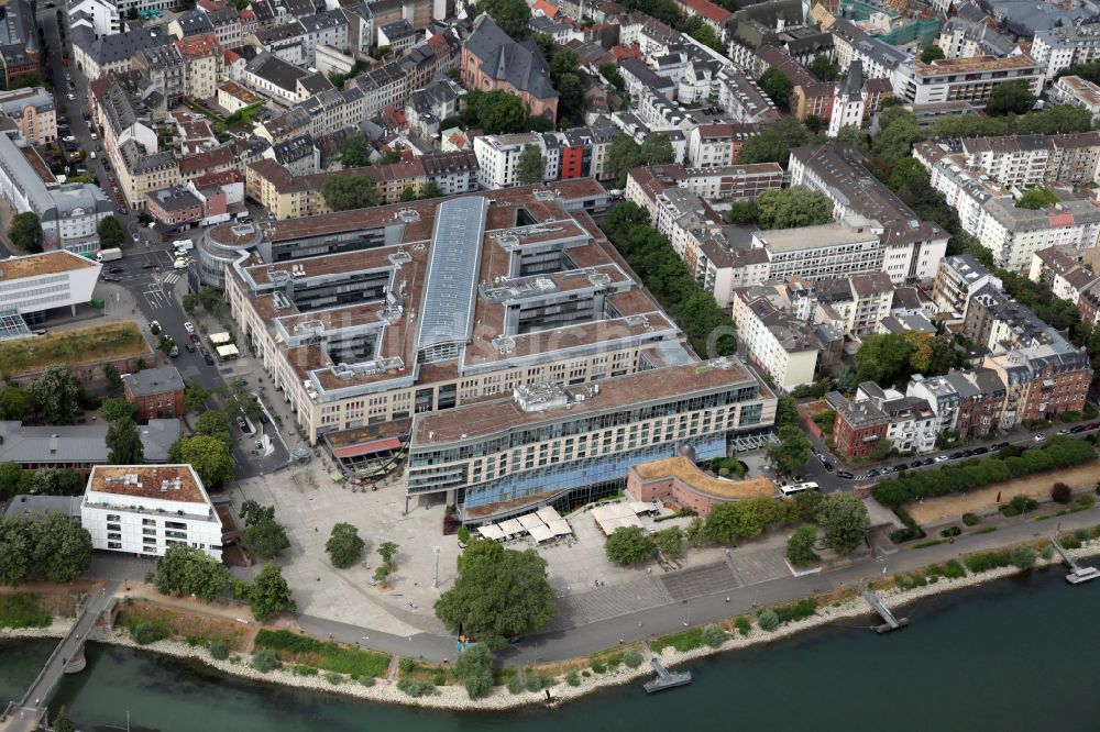 Luftbild Mainz - Einkaufzentrum Malakoff-Passage im Ortsteil Altstadt in Mainz im Bundesland Rheinland-Pfalz, Deutschland