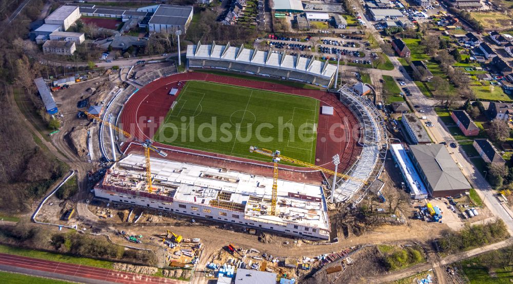 Luftbild Wattenscheid - Fussballstadion Lohrheidestadion in Wattenscheid im Bundesland Nordrhein-Westfalen, Deutschland