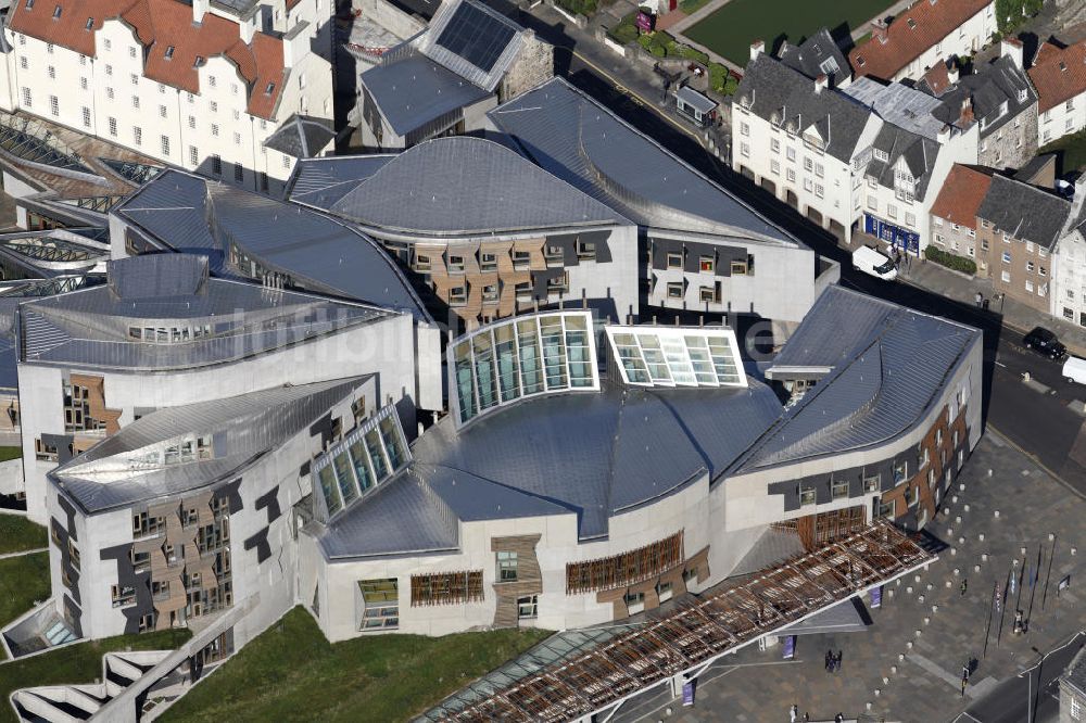 Luftbild Edinburgh - Gebäude des schottischen Parlaments