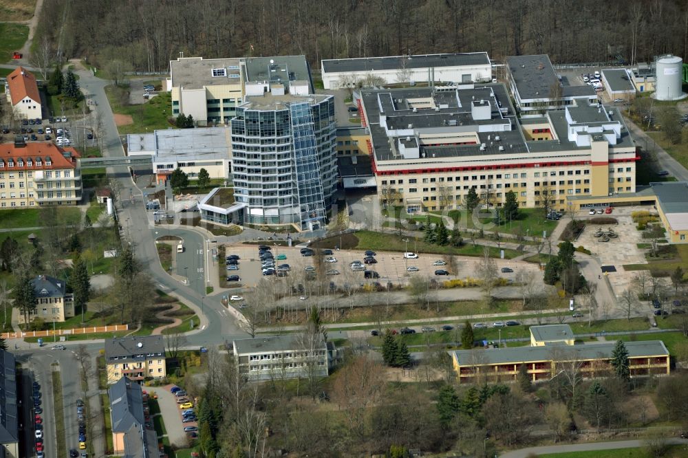 Luftbild Chemnitz - Gebäudekomplex des Krankenhauses Klinikum Chemnitz im Bundesland Sachsen