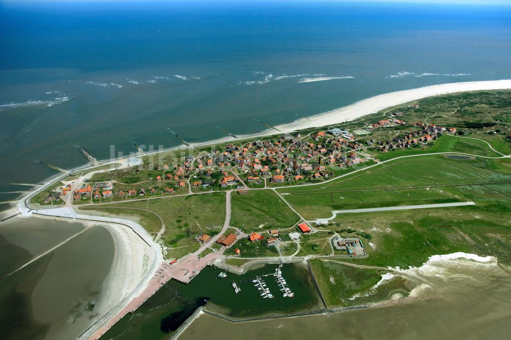 Luftaufnahme Baltrum - Insel Baltrum in der Nordsee in Niedersachsen