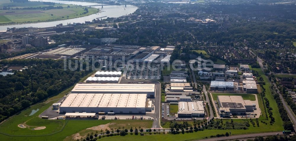 Luftbild Krefeld - Logistikzentrum der Siemens Real Estate an der Duisburger Straße in Krefeld im Bundesland Nordrhein-Westfalen