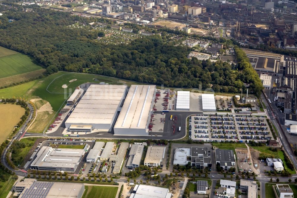 Luftaufnahme Krefeld - Logistikzentrum der Siemens Real Estate an der Duisburger Straße in Krefeld im Bundesland Nordrhein-Westfalen