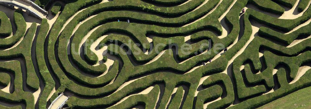 Luftaufnahme Horningsham - Longleat-Heckenlabyrinth