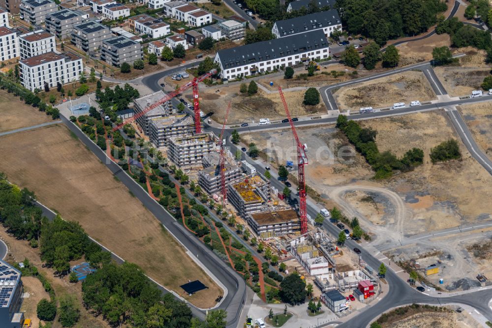 Luftaufnahme Würzburg - Neubau einer Mehrfamilienhaus-Wohnanlage Hubland II in Würzburg im Bundesland Bayern, Deutschland