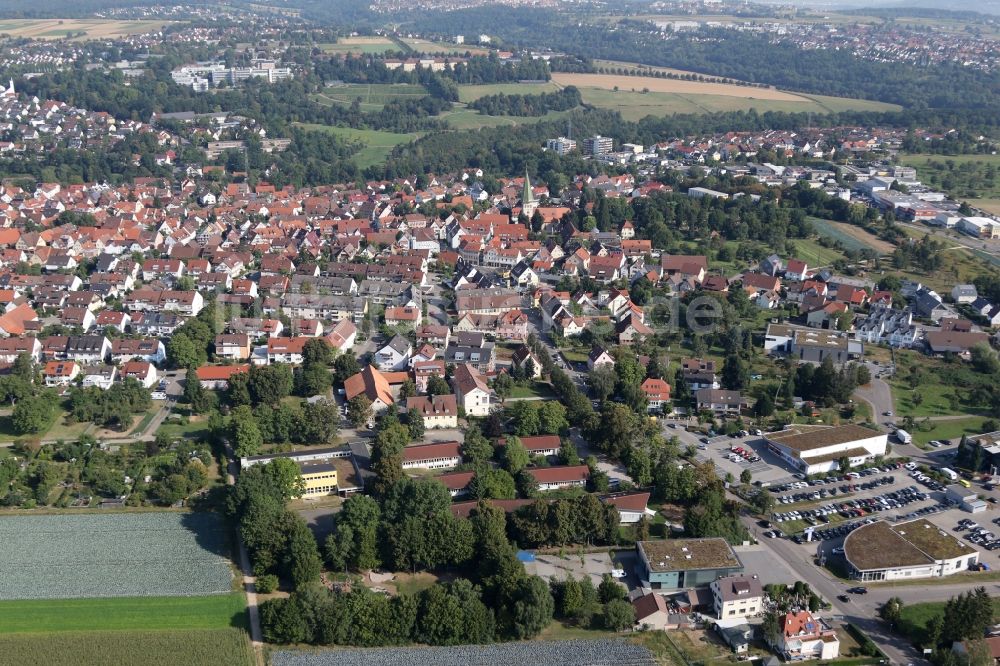 Luftbild Stuttgart - Ortsansicht im Ortsteil Plieningen in Stuttgart im Bundesland Baden-Württemberg