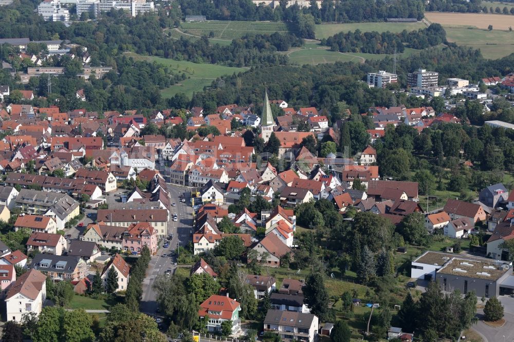 Luftbild Stuttgart - Ortsansicht im Ortsteil Plieningen in Stuttgart im Bundesland Baden-Württemberg