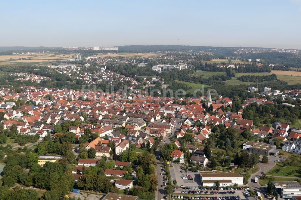 Luftaufnahme Stuttgart - Ortsansicht im Ortsteil Plieningen in Stuttgart im Bundesland Baden-Württemberg