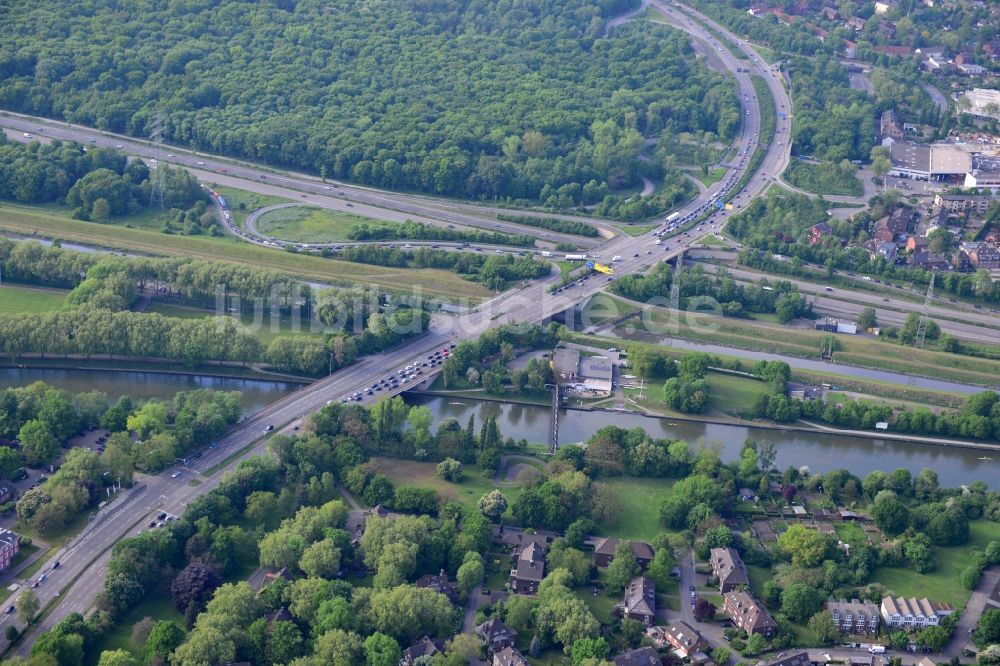Luftbild Oberhausen - Rhein-Herne-Kanal in Oberhausen im Bundesland Nordrhein-Westfalen