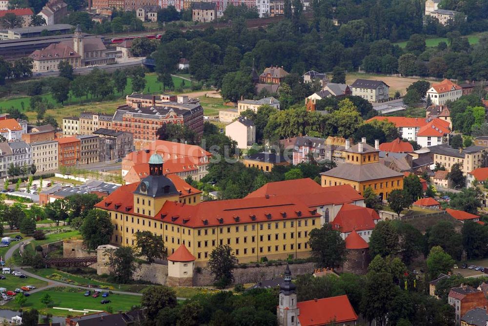 Zeitz von oben - Schloss Moritzburg