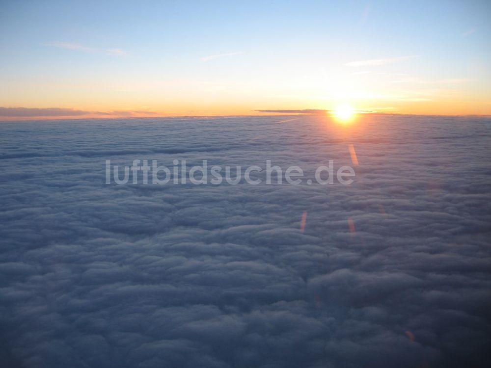 Luftbild Buch - Sonnenuntergang in Buch im Bundesland Bayern