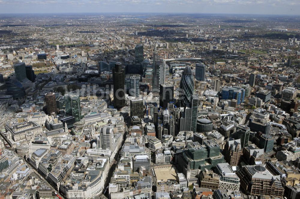 Luftbild London - Stadtansicht der Londoner Innenstadt