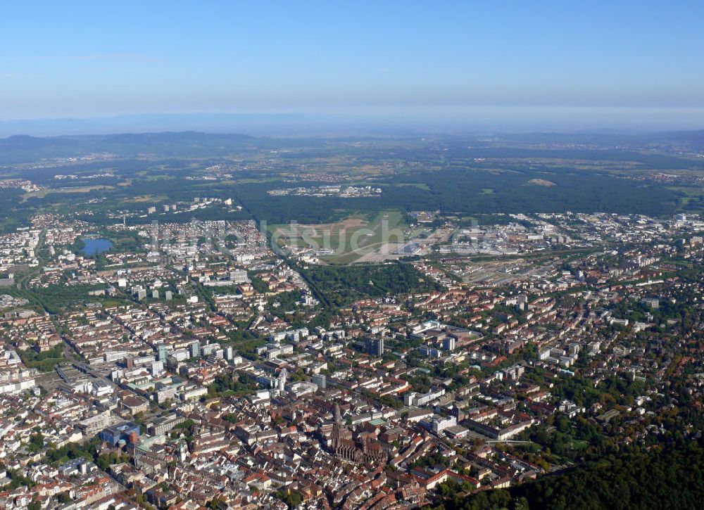 Freiburg von oben - Stadtteilansicht von Freiburg im Stadtbezirk Nord, Baden-Württemberg