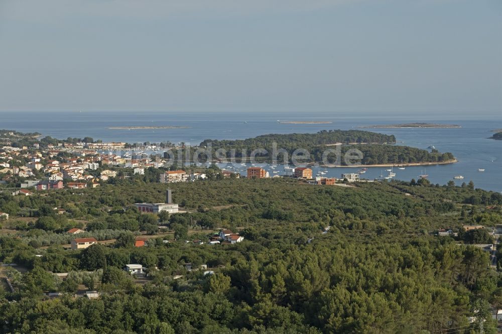 Luftaufnahme Medulin - Waldfläche bei Medulin in Istrien, Istarska zupanija, Kroatien