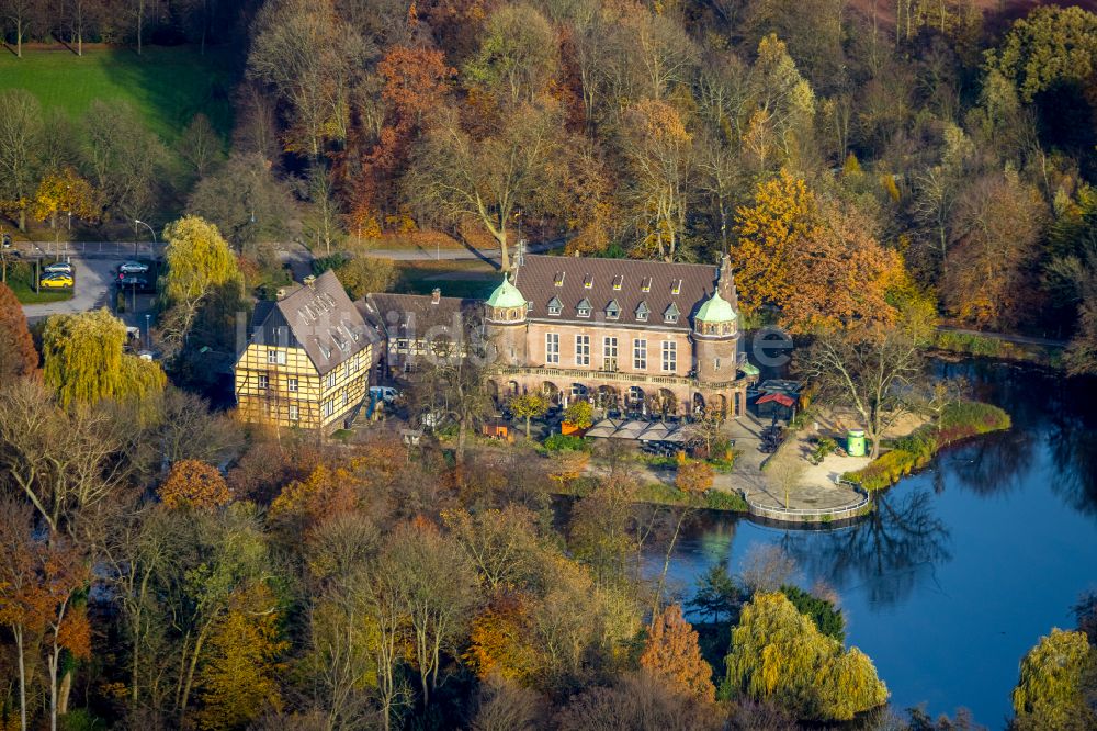 Luftbild Gladbeck - Wasserschloss Schloss Wittringen in Gladbeck im Bundesland Nordrhein-Westfalen, Deutschland