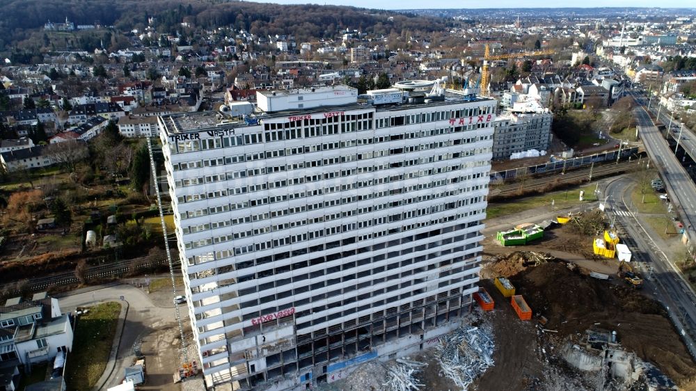 Bonn aus der Vogelperspektive: Abrißfläche des Bürohaus- Gebäude des Bonn-Center in Bonn im Bundesland Nordrhein-Westfalen, Deutschland