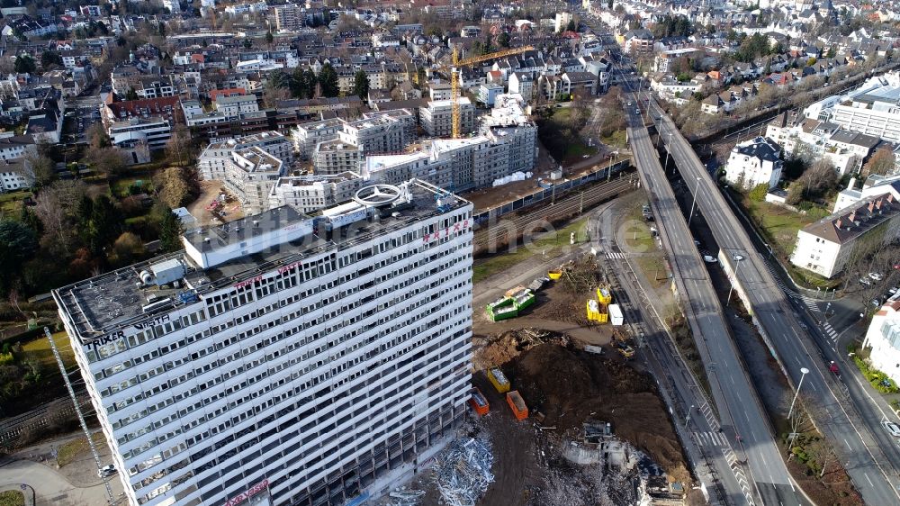 Luftbild Bonn - Abrißfläche des Bürohaus- Gebäude des Bonn-Center in Bonn im Bundesland Nordrhein-Westfalen, Deutschland