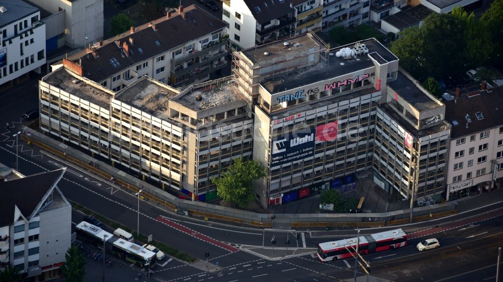 Luftaufnahme Bonn - Abrißfläche der Bürohaus- Gebäude Volksfürsorgehaus in Bonn im Bundesland Nordrhein-Westfalen, Deutschland