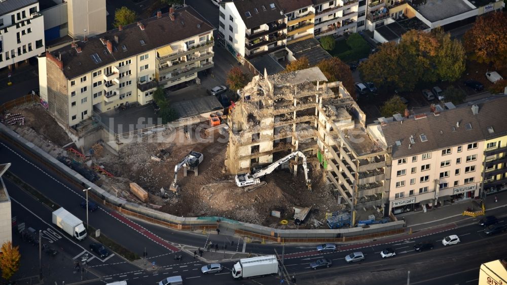 Luftbild Bonn - Abrißfläche der Bürohaus- Gebäude Volksfürsorgehaus in Bonn im Bundesland Nordrhein-Westfalen, Deutschland