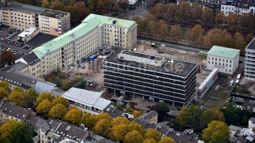 Luftaufnahme Bonn - Abrißfläche der Bürohaus- Gebäude der Zurichversicherung, zuvor Deutscher Herold in Bonn im Bundesland Nordrhein-Westfalen, Deutschland