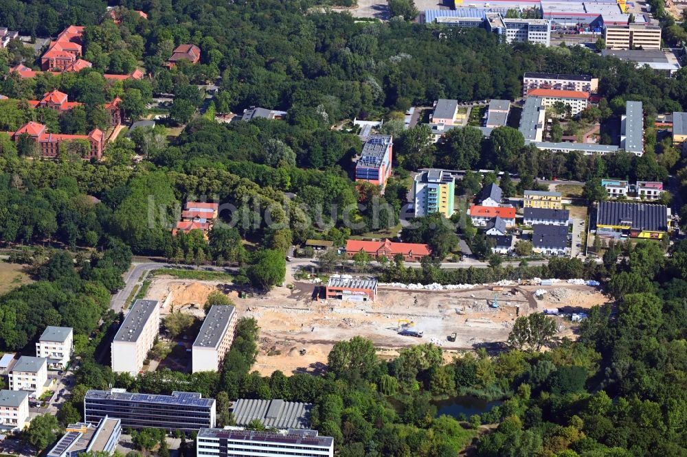 Luftaufnahme Berlin - Abrißfläche des Gebäudes ehemals genutzt von der Hochschule für Technik und Wirtschaft in Berlin, Deutschland
