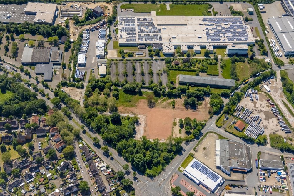 Luftbild Gelsenkirchen - Abrißfläche des Gebäudes des Gäfog-Komplex an der Emscherstraße im Ortsteil Erle in Gelsenkirchen im Bundesland Nordrhein-Westfalen, Deutschland