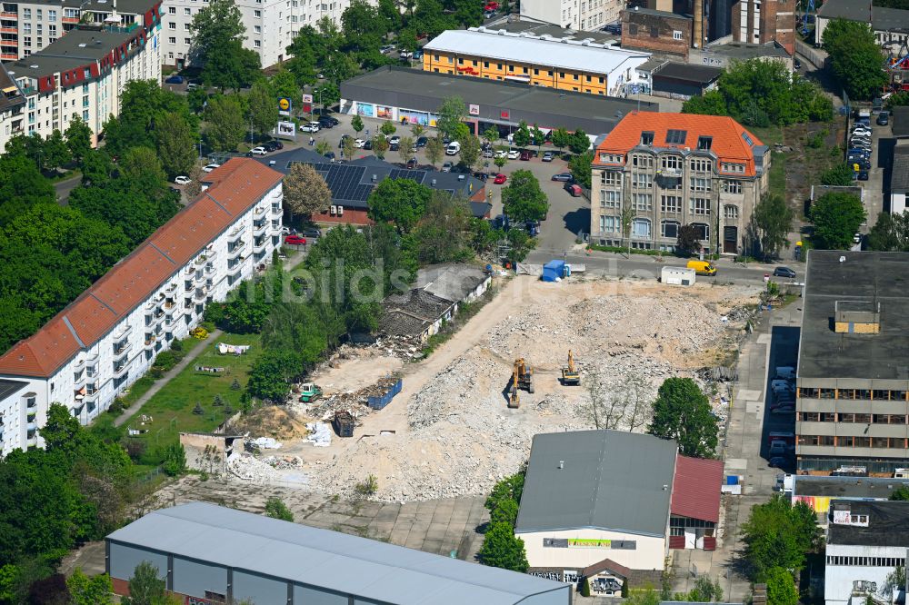 Luftbild Berlin - Abrißfläche und Rückbau Gewerbegebiet im Ortsteil Hohenschönhausen in Berlin, Deutschland