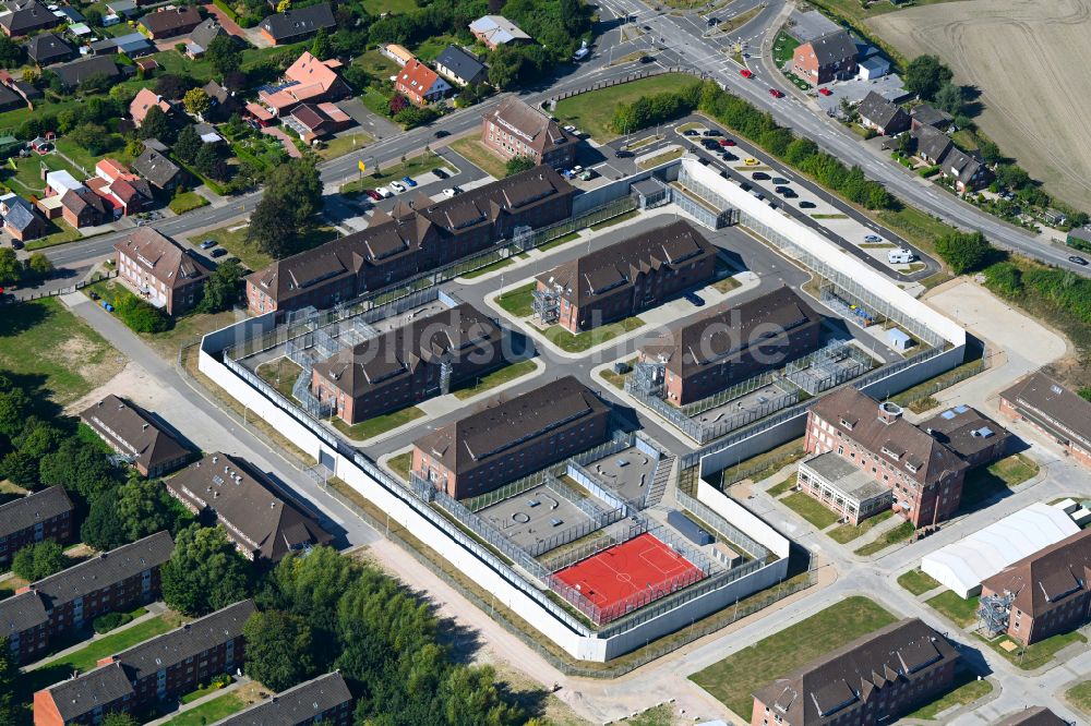 Luftbild Glückstadt - Abschiebehaftanstalt in Glückstadt im Bundesland Schleswig-Holstein, Deutschland