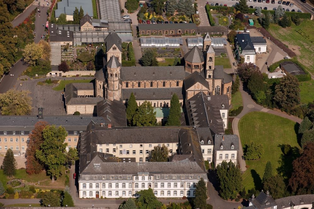 Glees aus der Vogelperspektive: Abtei Maria Laach in Glees im Bundesland Rheinland-Pfalz