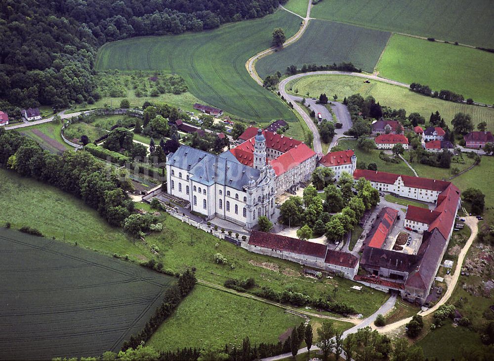 Neresheim von oben - Abtei Neresheim in Baden-Württemberg