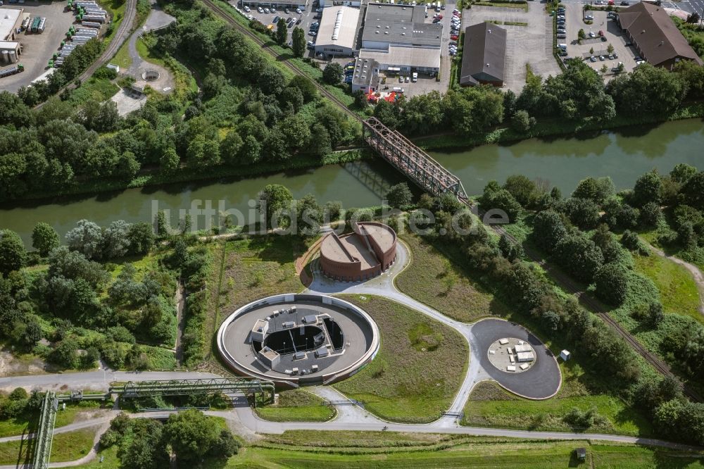 Gelsenkirchen aus der Vogelperspektive: Abwasserkanal - Pumpwerk in Gelsenkirchen im Bundesland Nordrhein-Westfalen
