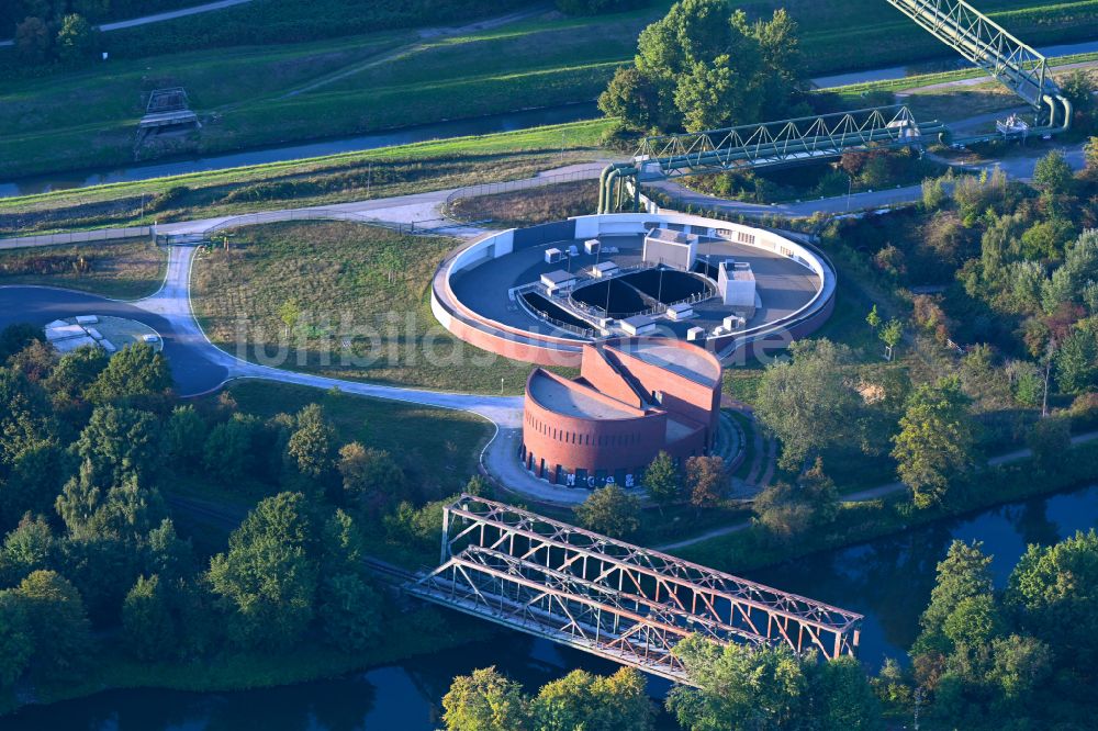 Gelsenkirchen von oben - Abwasserkanal - Pumpwerk in Gelsenkirchen im Bundesland Nordrhein-Westfalen