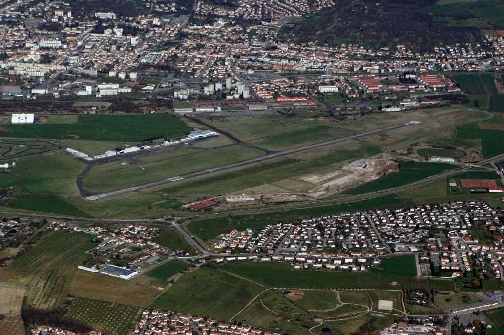 Luftbild Nancy - Aerodrome Flugplatz Nancy-Essey in der französischen Stadt Nancy in Lothringen in Frankreich