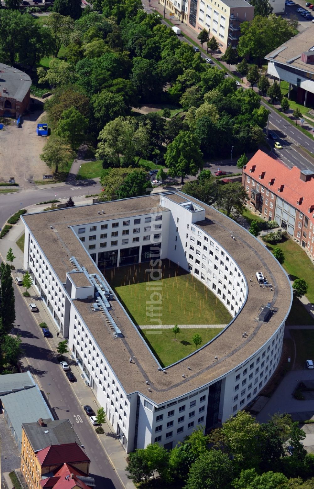 Luftaufnahme Magdeburg - Agentur für Arbeit Magdeburg im Bundesland Sachsen-Anhalt