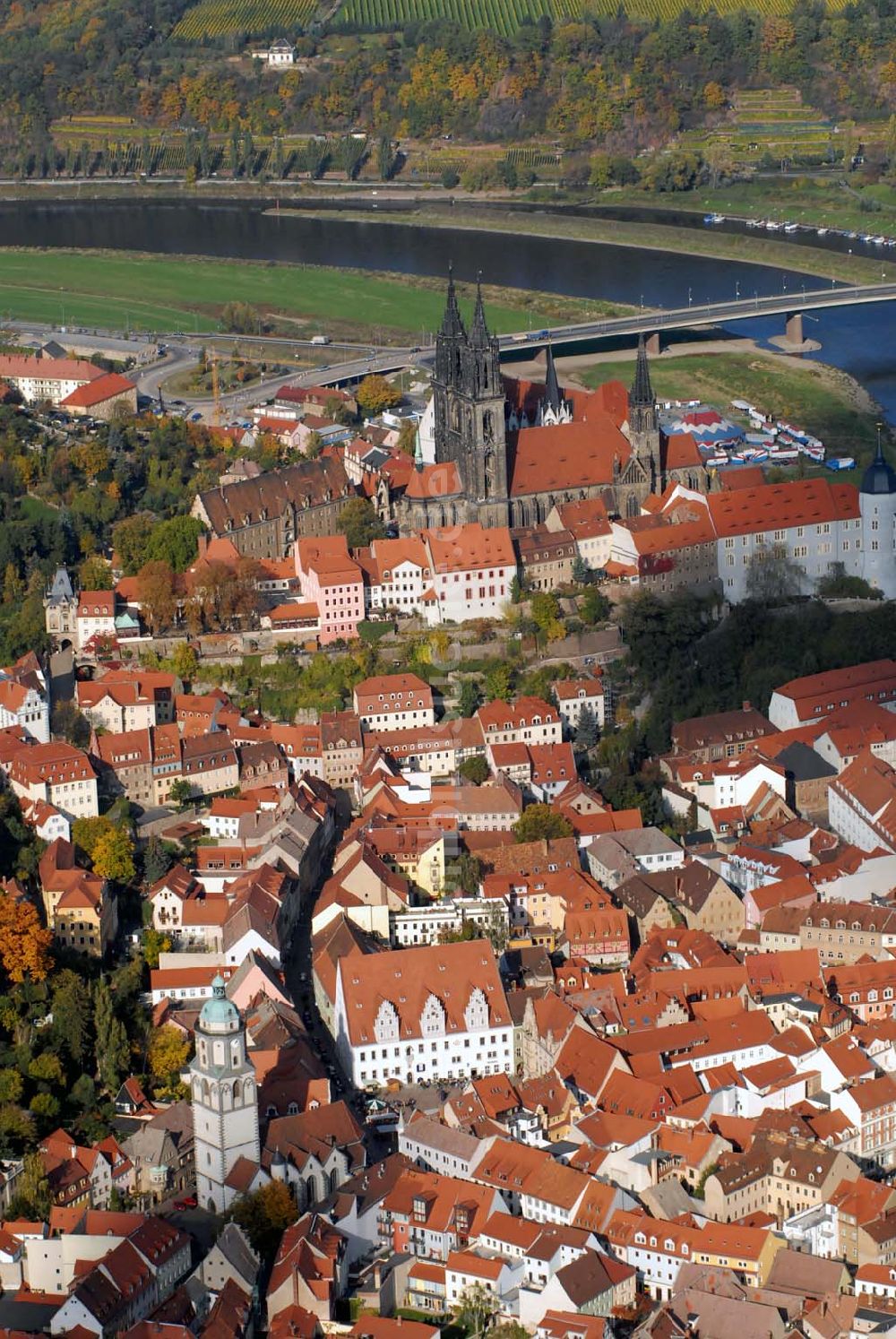 Luftbild Meißen - Albrechtsburg in Meissen
