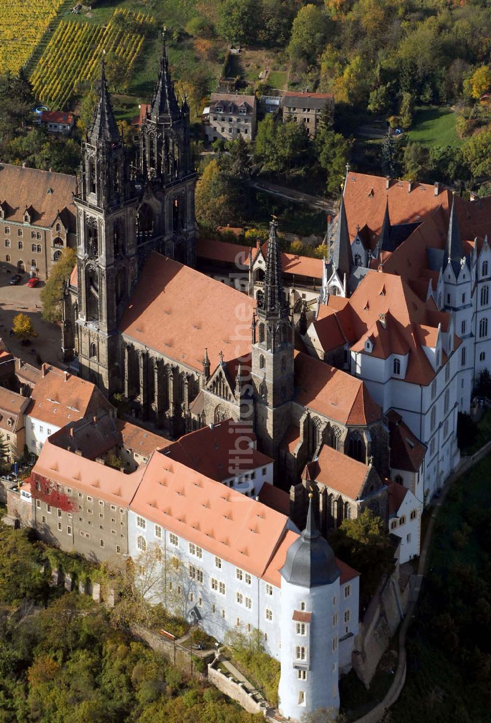 Luftbild Meißen - Albrechtsburg in Meissen