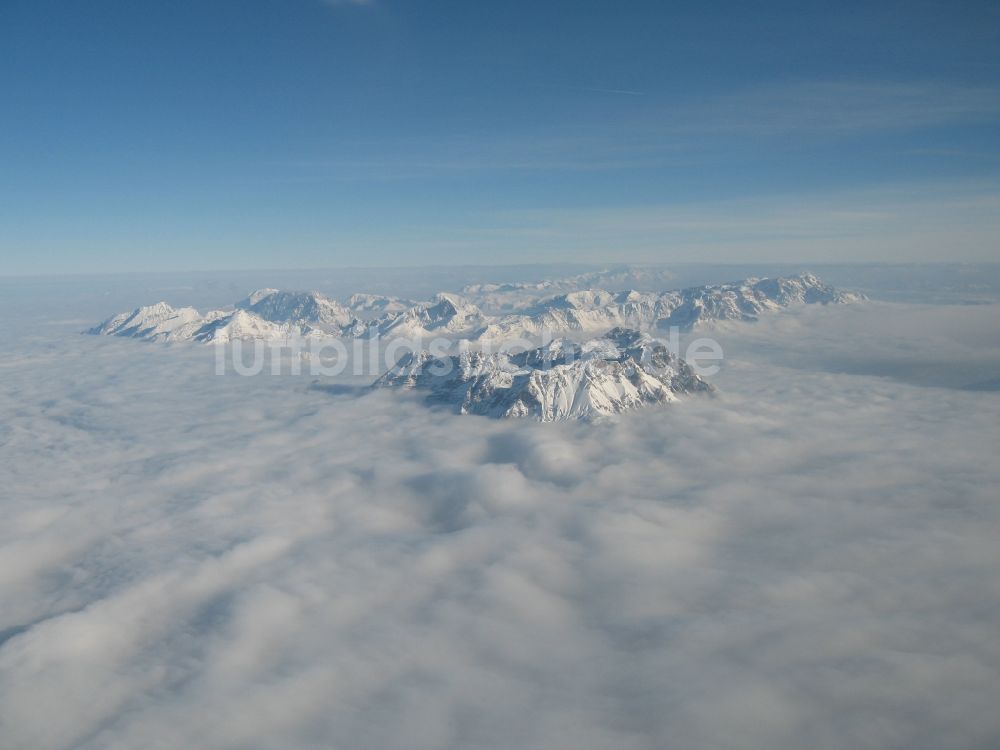 Zermatt aus der Vogelperspektive: Alpen in Zermatt in der Schweiz