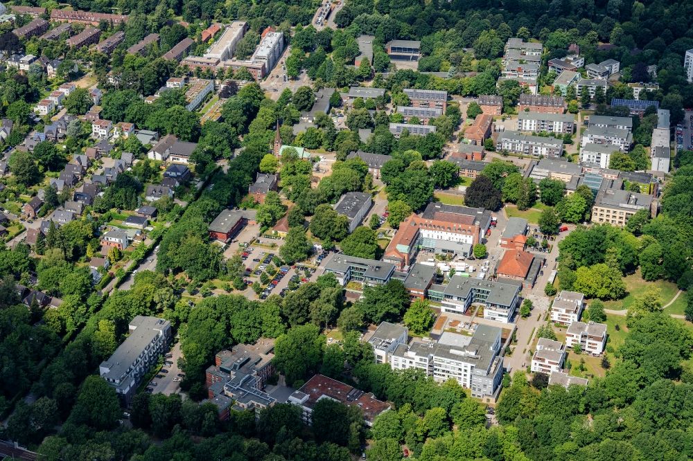 Luftaufnahme Hamburg - Alsterdorf Stadtteil in Hamburg, Deutschland