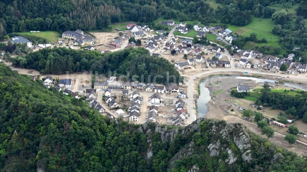 Luftbild Altenahr - Altenburg (Ahr) nach der Hochwasserkatastrophe im Ahrtal diesen Jahres im Bundesland Rheinland-Pfalz, Deutschland