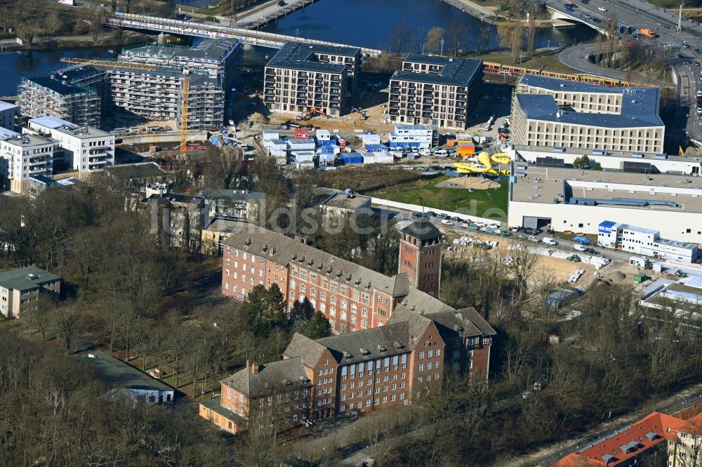 Luftaufnahme Potsdam - Alter Potsdamer Landtag auf dem Brauhausberg in Potsdam im Bundesland Brandenburg, Deutschland