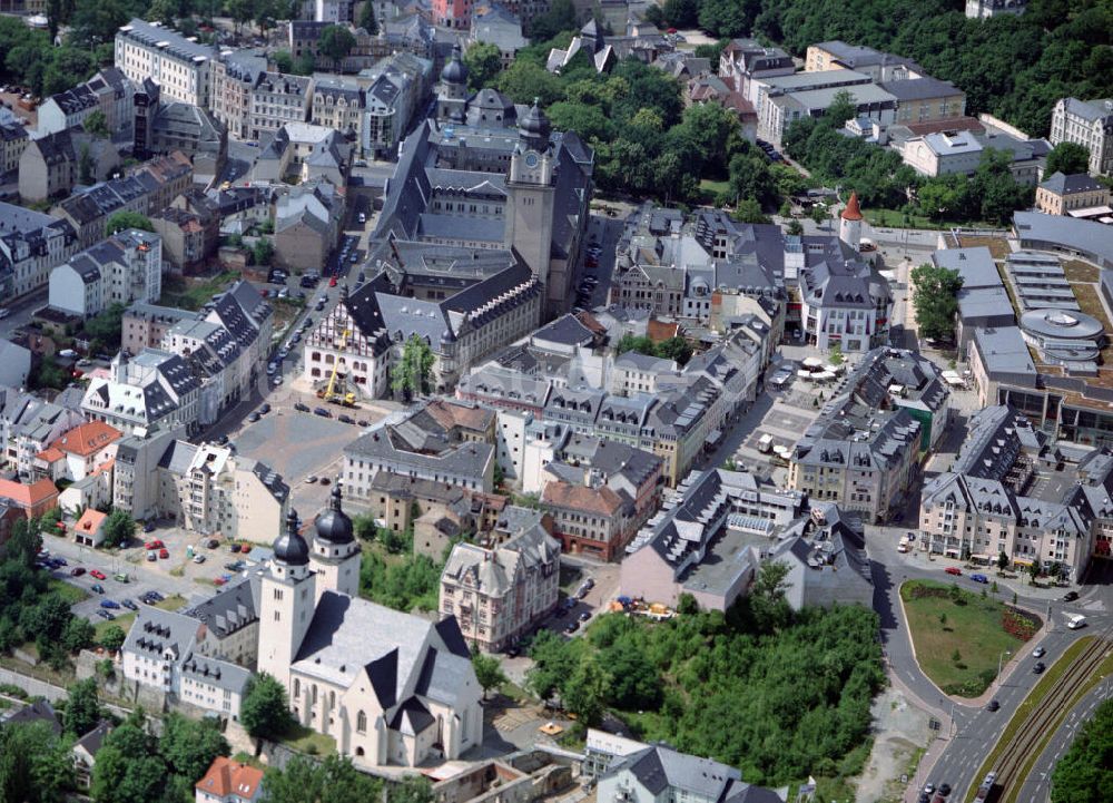 Luftaufnahme Plauen - Altes Rathaus Plauen