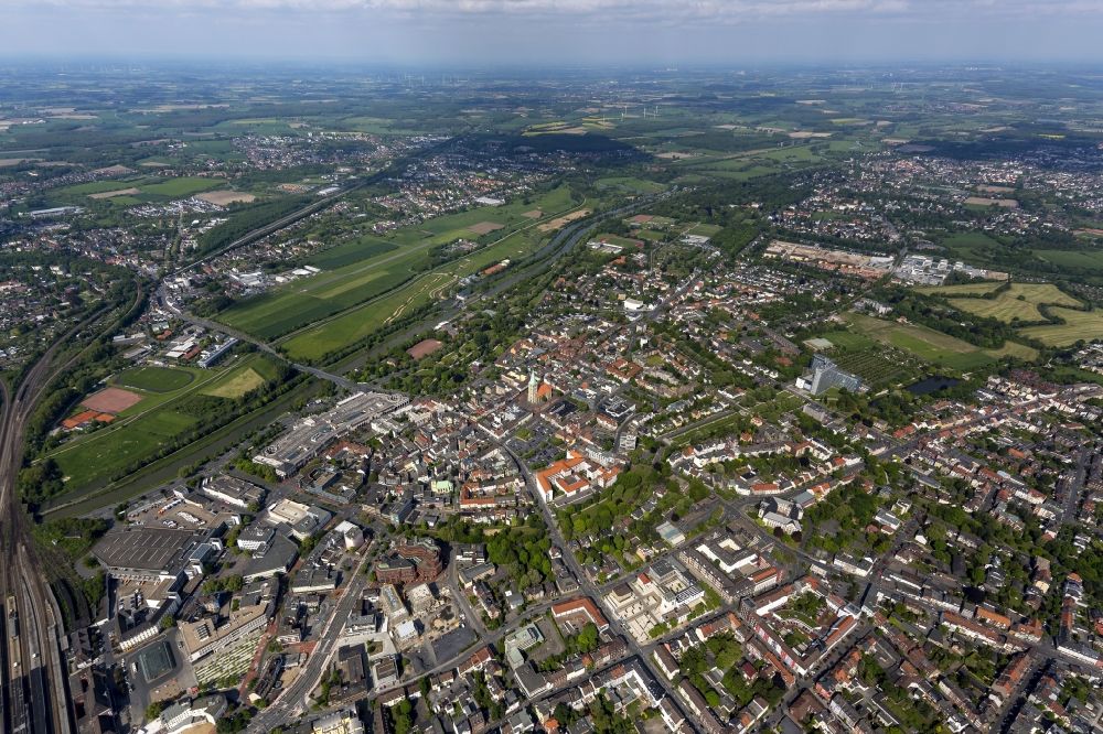 Luftaufnahme Hamm - Altstadt von Hamm im Bundesland Nordrhein-Westfalen