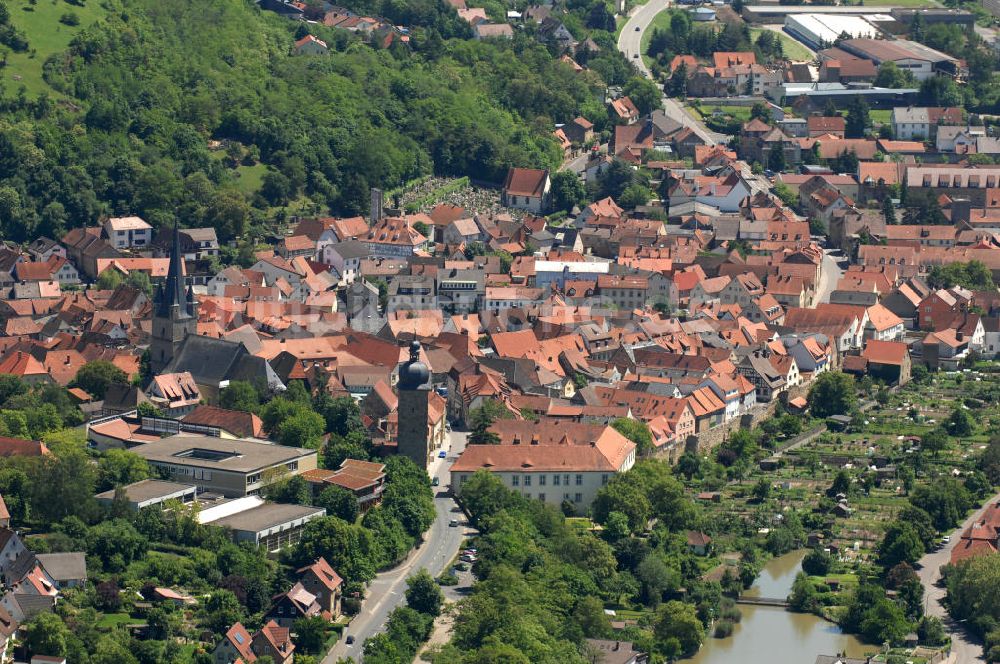 Luftbild Zeil am Main - Altstadt von Zeil am Main in Bayern